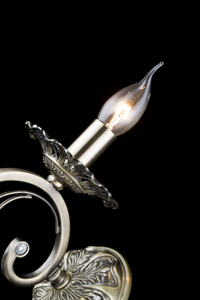 Бра 1*E14 60Вт Бронза IP20 Leaves RC109-WL-01-R Maytoni