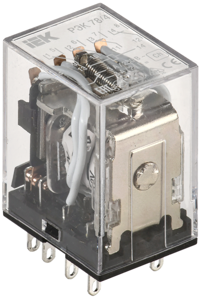 Реле промежуточное РЭК78/4(MY4) 3А 12В DC IEK