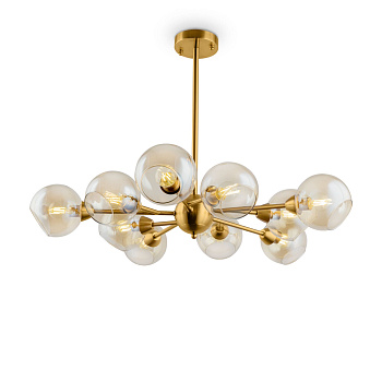 Люстра 10*E14 40Вт Латунь антик IP20 Sherry FR5121PL-10G Freya