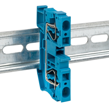 Колодка клеммная пружинная JXB-ST-4 41А синяя PROxima EKF