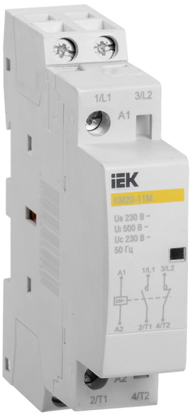 Контактор модульный КМ20-11М AC IEK