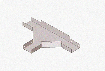 Лоток тройниковый глухой ОТГ 200х80 УХЛ1, оцинкованный лист S1,0