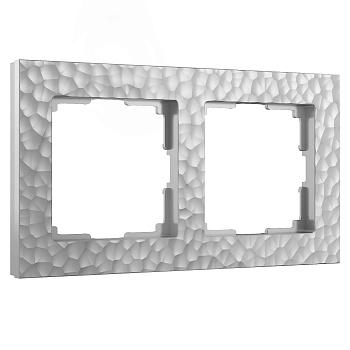 Hammer Рамка на 2 поста (серебряный) Werkel