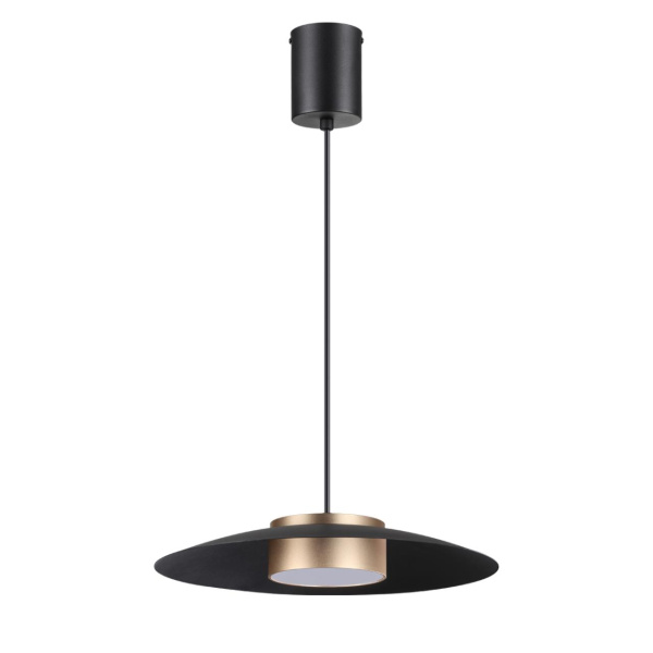 Св-к накл.св/д,провод 2м IP20 LED 4000K 18W 220-240V черный/золото PILZ NOVOTECH