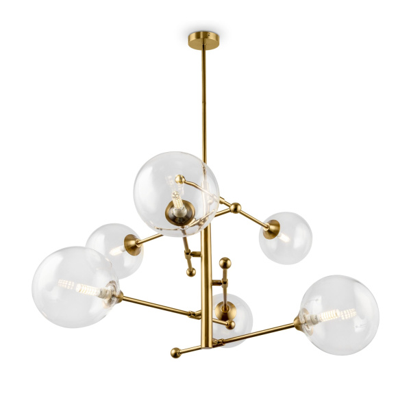 Люстра 6*G9 5Вт Латунь IP20 Maddison FR5115PL-06BZ Freya