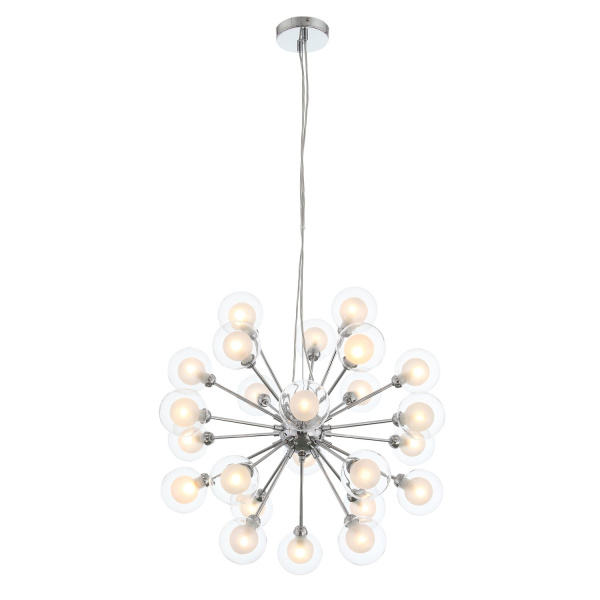 Люстра подвесная Хром/Прозрачный, Белый G9 24*28Вт SL431.103.24 ST LUCE