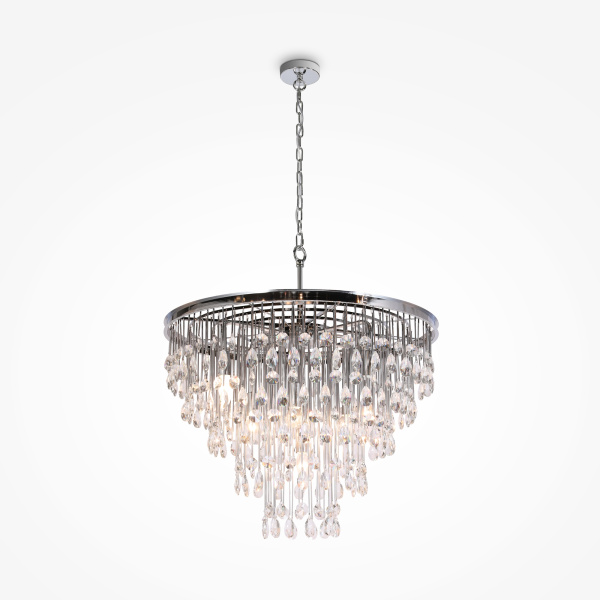 Подвесной светильник 9*E14 40Вт Хром IP20 Linn MOD091PL-09CH Maytoni