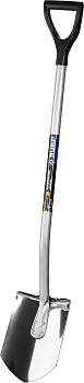 Лопата "Артель-НС" штыковая из нержавеющей стали, эргономичный алюминиевый черенок, с рукояткой, Профессионал ЗУБР