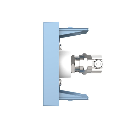 Розетка телевизионная, ТВ-розетка, цвет синий (механизм) Livolo