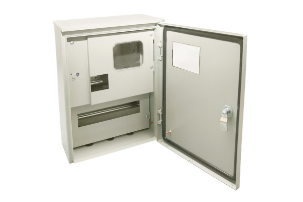 Корпус металлический ЩУ-1ф/1-0-12 IP66 (ЩУРН-1/12 IP66)  с опломбировкой счётчика (395х310х165) TDM