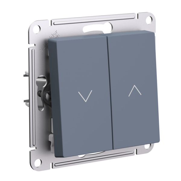 ATLASDESIGN Механизм выключателя 2-кл для жалюзи 10А грифель  Schneider Electric