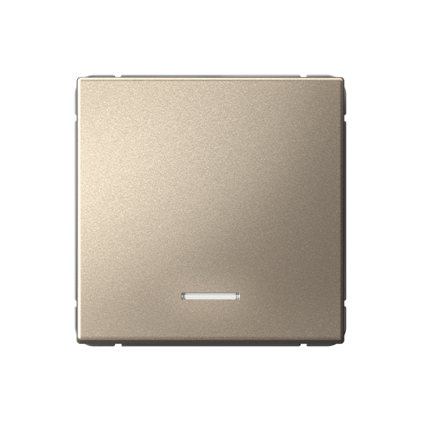 ARTGALLERY 1-клавишный ВЫКЛЮЧАТЕЛЬ с подсветкой, сх.1а, 10АХ, механизм, ШАМПАНЬ Systeme Electric