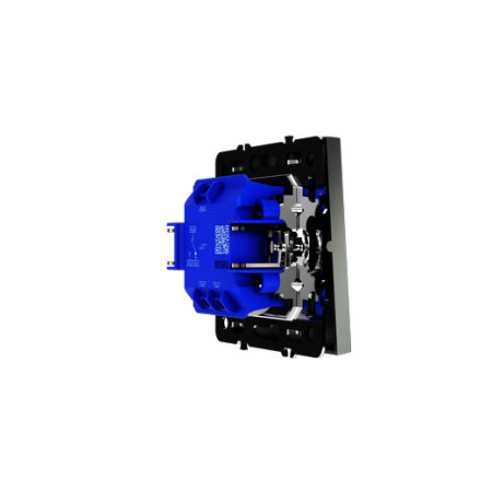 Проходной переключатель встраиваемый Voltum S70 одноклавишный 10А, (титан)