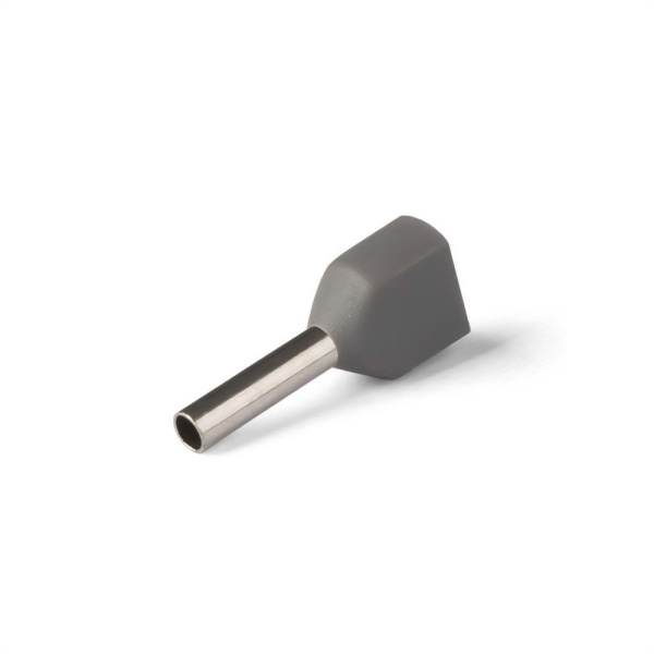 НШВИ(2) сечение 0,75 мм², длина 8 мм, серые (100 шт/уп) Промрукав