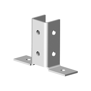 Угловой соединитель 2 профилей 2D, толщ. 4,0 мм, гальван. цинк Ostec