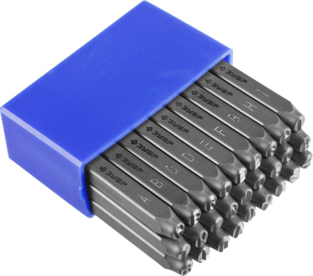 Клейма буквенные латинские, шрифт 5мм ЗУБР