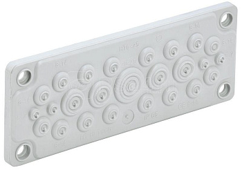 Ввод кабельный мембранный 25 отверстий d5-26мм IP65 сер. TITAN IEK