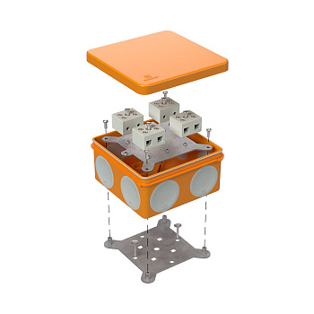Коробка огнестойкая для о/п двухкомпонентная 60-0300-FR10.0-8 Е15-Е120 100х100х50 RAL2004 Промрукав