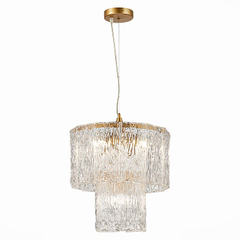 Люстра подвесная Золотистый/Прозрачный E27 5*40Вт SLE283203-05 EVOLUCE