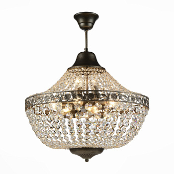 Люстра подвесная Черное золото/Прозрачный E14 11*40Вт SL669.403.11 ST LUCE