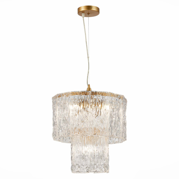 Люстра подвесная Золотистый/Прозрачный E27 5*40Вт SLE283203-05 EVOLUCE