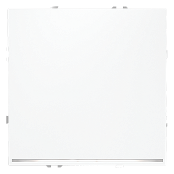 Выключатель встраиваемый Voltum S70 одноклавишный с подсветкой 10А, (белый матовый)