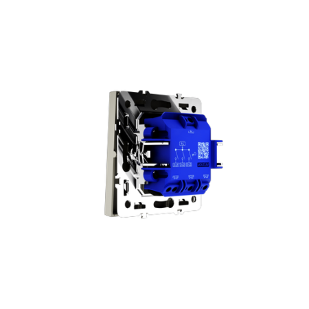 Выключатель встраиваемый Voltum S70 трехклавишный 10А, (шелк)