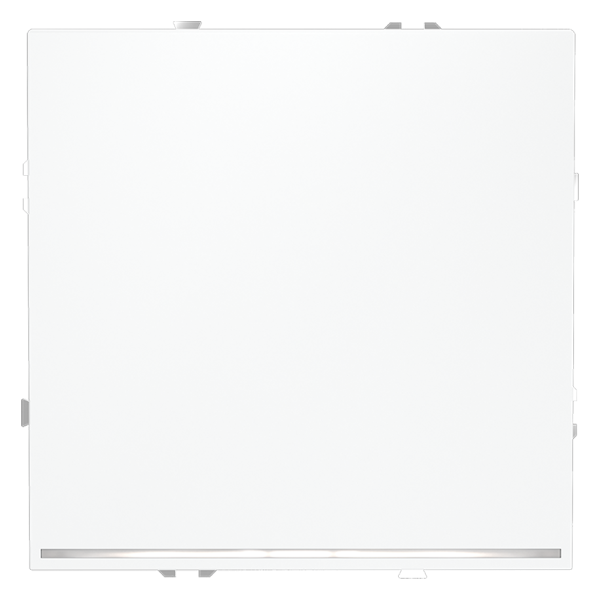 Выключатель встраиваемый Voltum S70 одноклавишный с подсветкой 10А, (белый матовый)