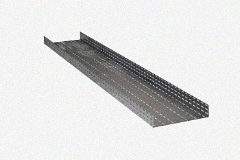 Лоток глухой ЛМГ 400х65х2000 УХЛ2,5, оцинкованный лист S1,5