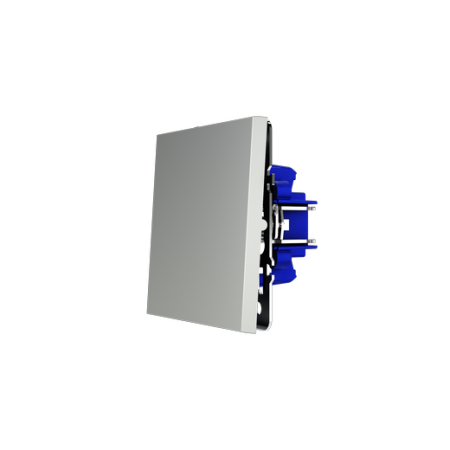 Перекрестный переключатель встраиваемый Voltum S70 одноклавишный 10А, (сталь)