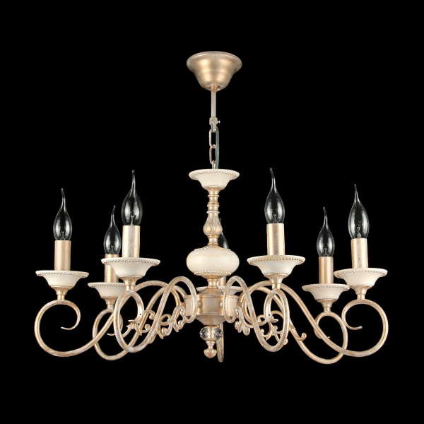 Люстра 7*E14 60Вт Кремовый с Золотом IP20 Perla ARM337-07-R Maytoni