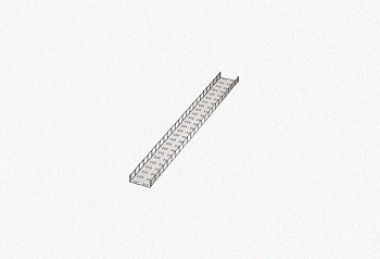 Лоток замковый перфорированный ЛМЗ 150х100х3000 УХЛ1, оцинкованный лист, S1,0