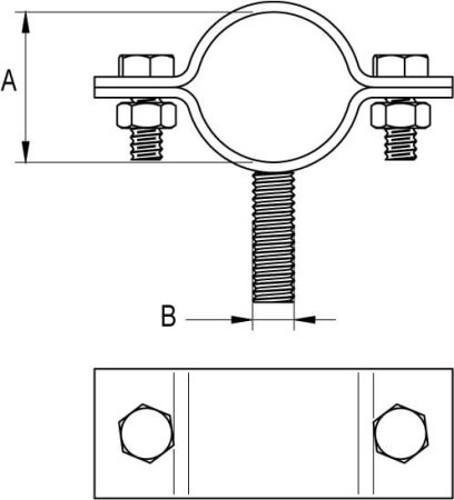 Трубный хомут для изоляционной штанги, Ø32 DKC