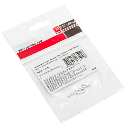 Наконечник штыревой втулочный НШв 1,0-8 (уп5шт) PROxima EKF