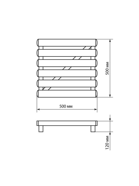 Настил диэлектрический НСД-120, 500 х 500 мм, h=120 мм, стеклопласт., до 50 кВ "ЭкспертЭлектрик" TDM