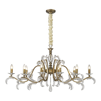 Люстра подвесная Состаренное серебро E14 10*40Вт WE308.10.223 WERTMARK