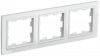 BRITE Рамка 3-местная РУ-3-БрБ белый IEK