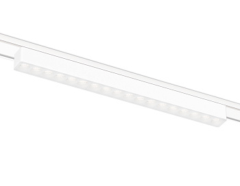 Светильник светодиодный трековый для шинопровода Magnetic Ultra Slim GV1414 WH белый IP20 18W 4200K 48V 24° 338*26*24 Ambrella Light