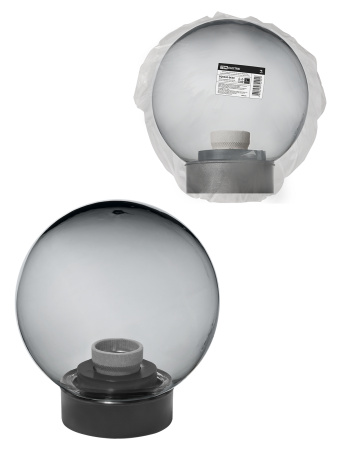 Светильник НТУ 03- 60-162 шар d=160 мм IP54 (дымчатый ПММА, основание плоское ПК, Е27) TDM