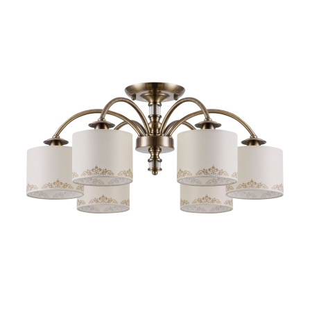 Потолочный светильник 6*E14 40Вт Латунь IP20 Ksenia FR2539CL-06BS Freya