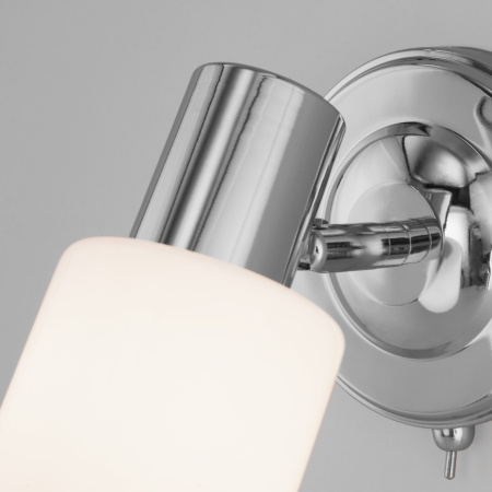 Настенный светильник с плафоном 1*E27 40Вт хром IP20 (20089/1 хром) Eurosvet