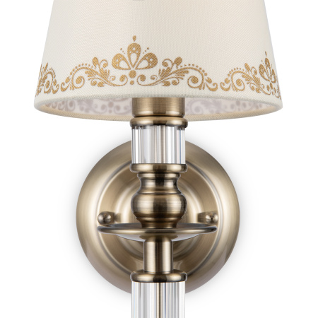 Настенный светильник (бра) 1*E14 40Вт Латунь IP20 Ksenia FR2539WL-01BS Freya