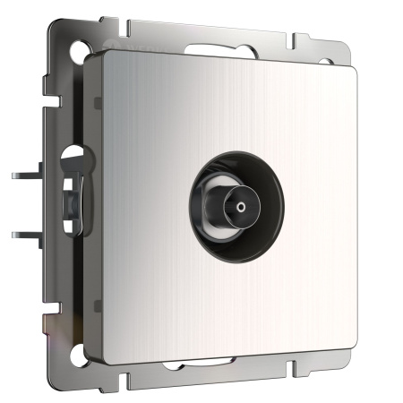 Встраиваемые механизмы Розетка СУ TV оконечная . глянцевый никель IP20 Werkel