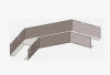 Лоток угловой глухой КГГ 100х65-90 УХЛ2,5 поворот на 90, оцинкованный лист S1,5