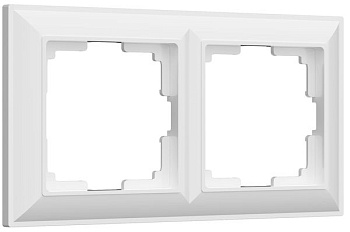 Fiore Рамка горизонт/вертик 2 пост . Белый IP20 Werkel