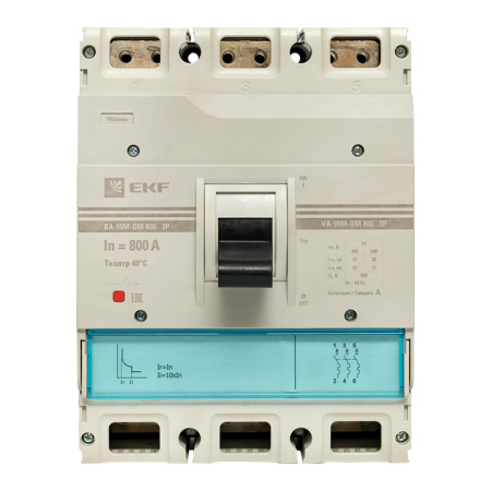 Выключатель автоматический ВА-99М-ОМ 800/800А 3P 35кА PROxima EKF
