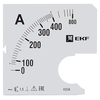 Шкала сменная для A961 400/5А-1,5 PROxima EKF