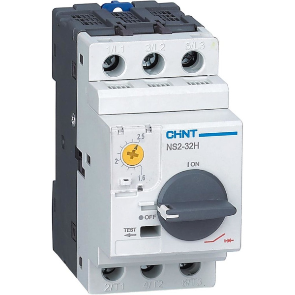 Выключатель автоматический защиты двигателя NS2-32H 0.1-0.16А с поворотной ручкой CHINT