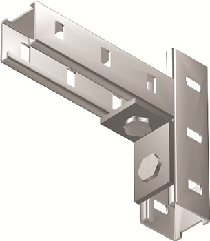 Уголок крепежный одиночный, горячеоцинкованный DKC