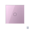 Одноклавишный сенсорный Адаптивный диммер 1 пост, цвет розовый Livolo